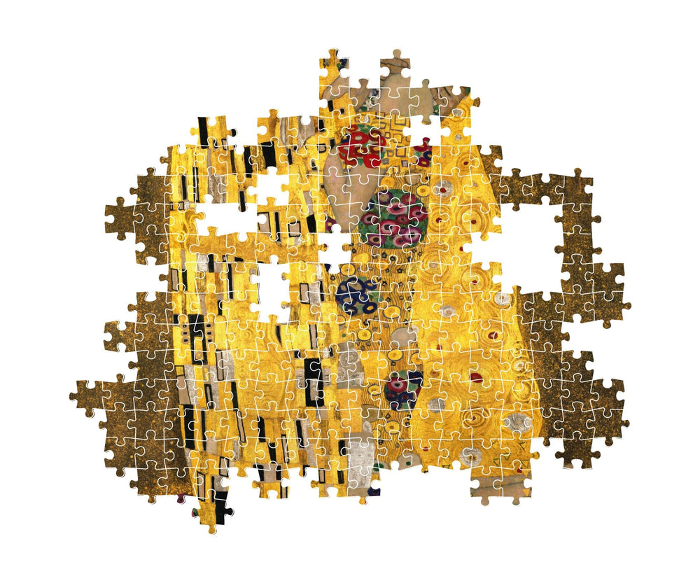 Clementoni finished puzzle display shows 26.5 by 18.5 inches.