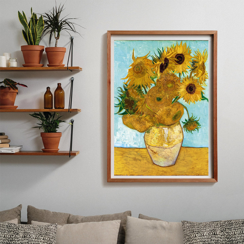 Vivid puzzle pieces in warm yellows and blues, enhancing concentration.