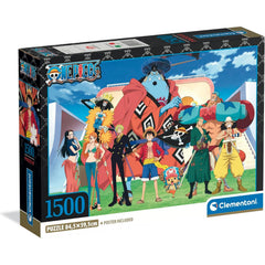 Clementoni Naruto Shippuden 1500-piece puzzle cover art for immersive relaxation.