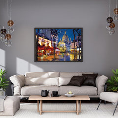 Clementoni Paris Montmartre puzzle final image reveal for a satisfying evening activity.