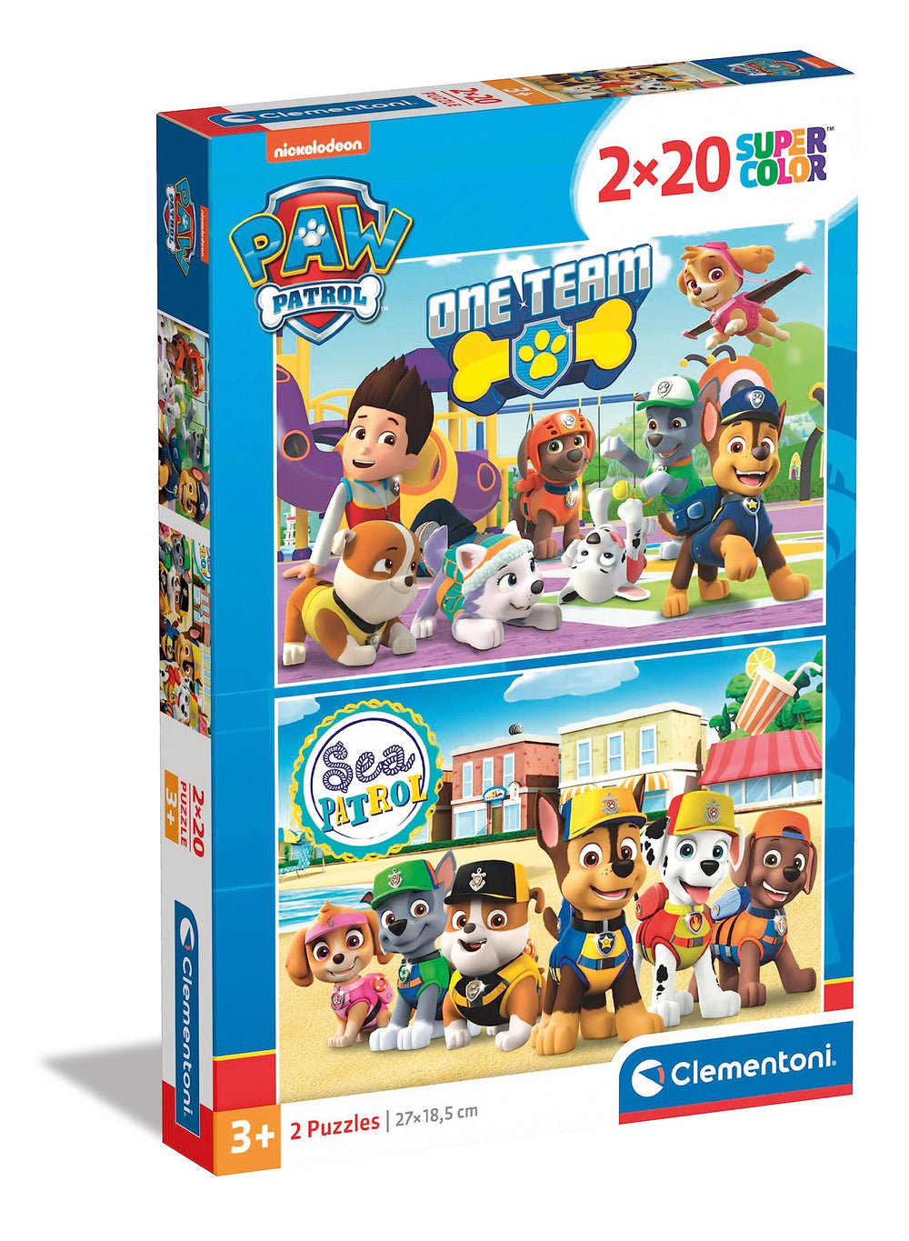 Clementoni Paw Patrol puzzle showing beloved characters to boost early problem solving during play.
