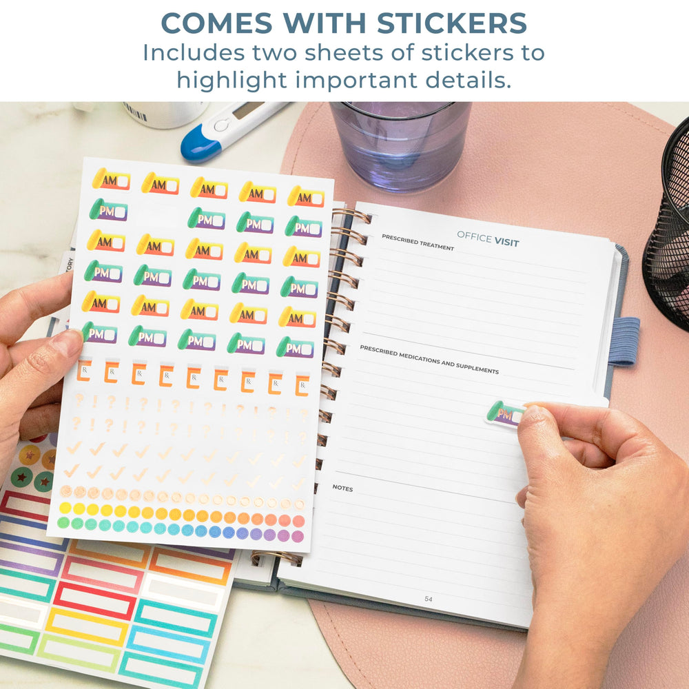 Clever Fox baby logbook contents sample for growth and immunizations.