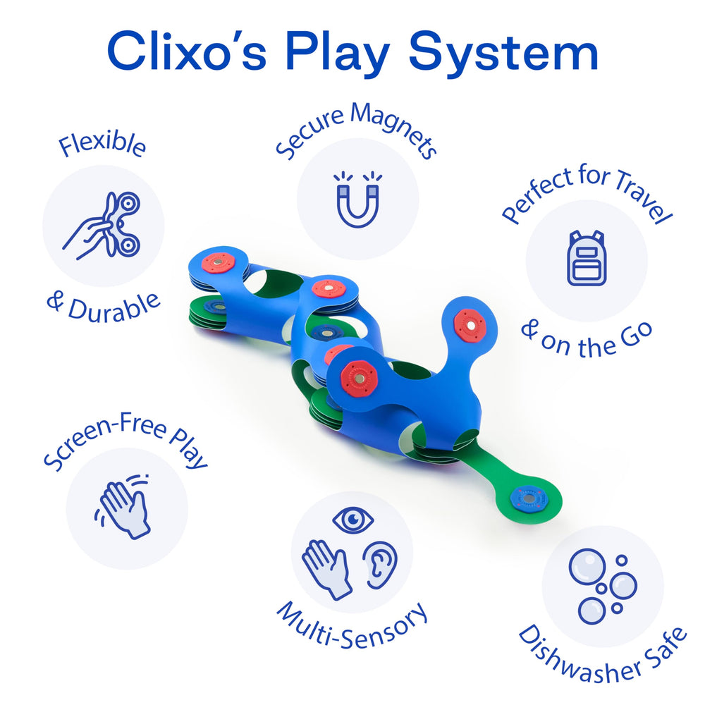 STEAM-friendly Clixo Itsy promotes spatial reasoning through construction.