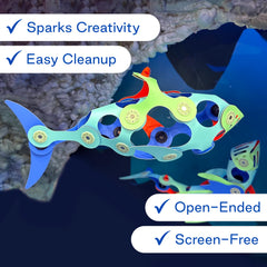 Clixo Ocean Creatures Pack travel-friendly design fits on trips and outings