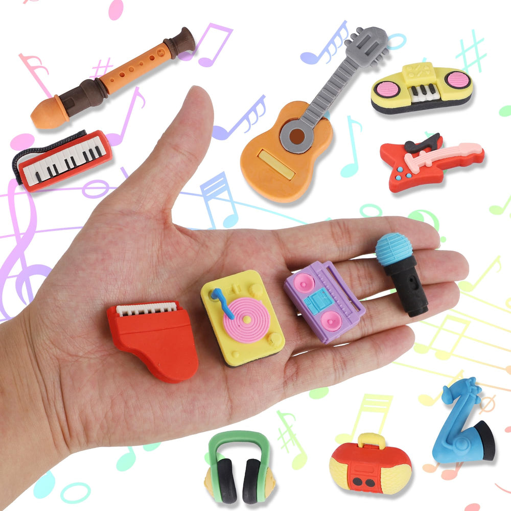 Cllayees acoustic guitar eraser: cute learning prop supporting hand-eye coordination and creativity.