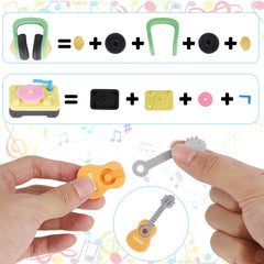 Cllayees electric guitar eraser: engaging puzzle eraser promoting problem-solving and play.