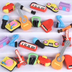 Cllayees microphone eraser: colorful classroom tool for color recognition and fine motor skills.