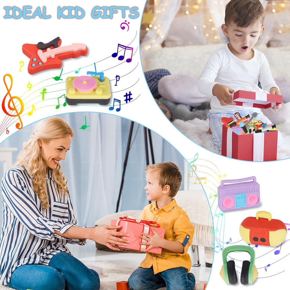 Cllayees piano keyboard eraser: cute desk companion for erasing and imaginative play.