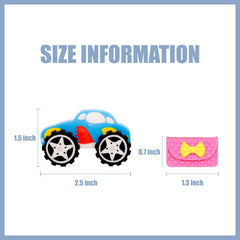 Clock King 132pcs erasers foods collection adds color and fun to assignments.