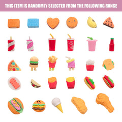 Clock King random erasers mix keeps classroom activities fresh.