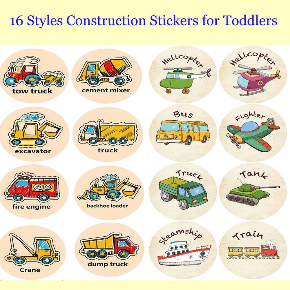 CLOSOCKEY transport sticker bus ideal for party favors and learning activities.