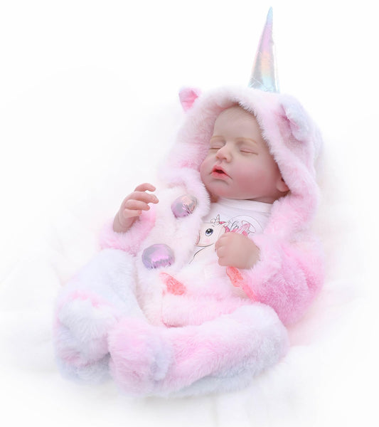 Cloveray Reborn 20-inch full-body vinyl doll for cuddling and pretend play.