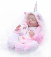 Cloveray Reborn 20-inch full-body vinyl doll for cuddling and pretend play.