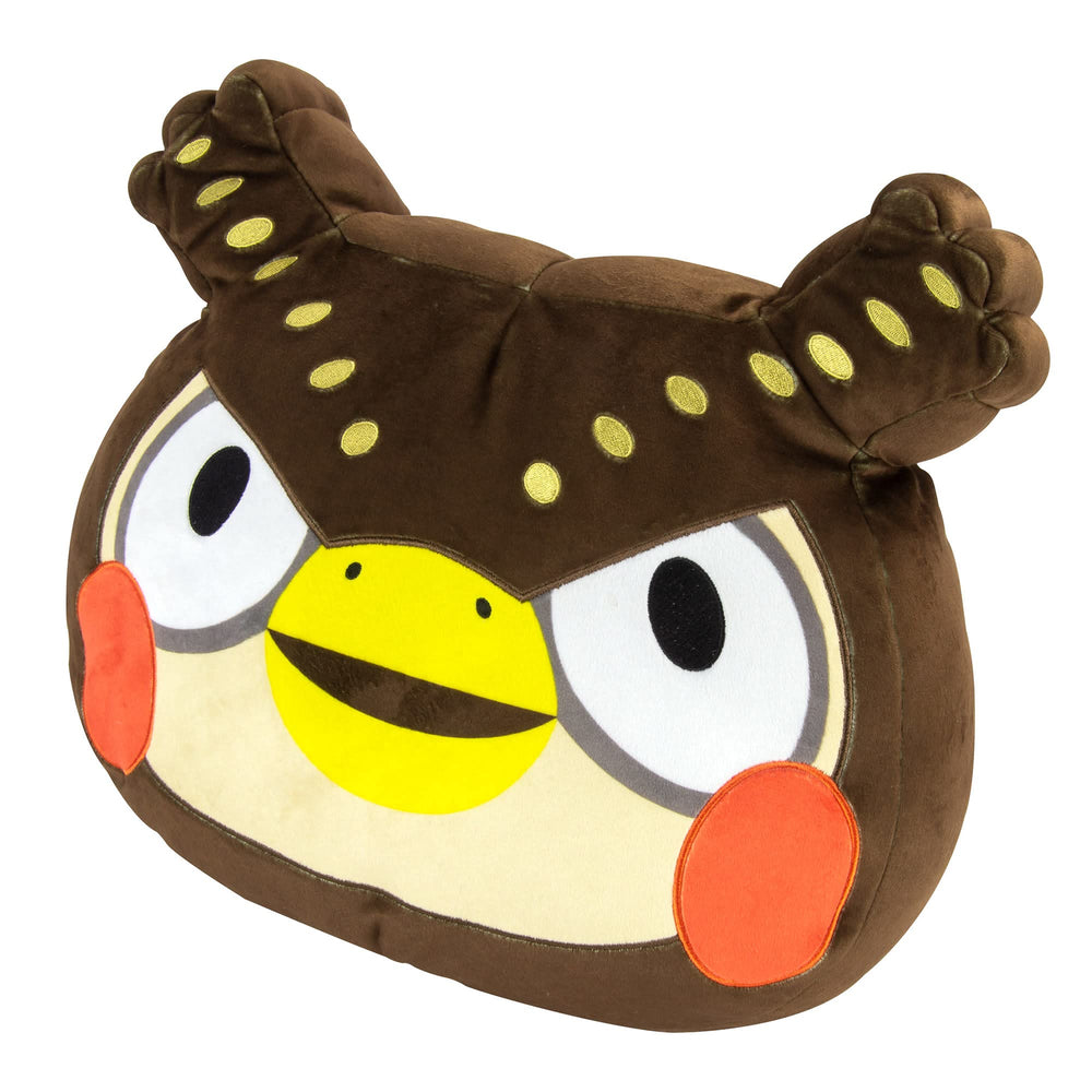 Blathers plush displayed on shelf, ready to join collections or decor