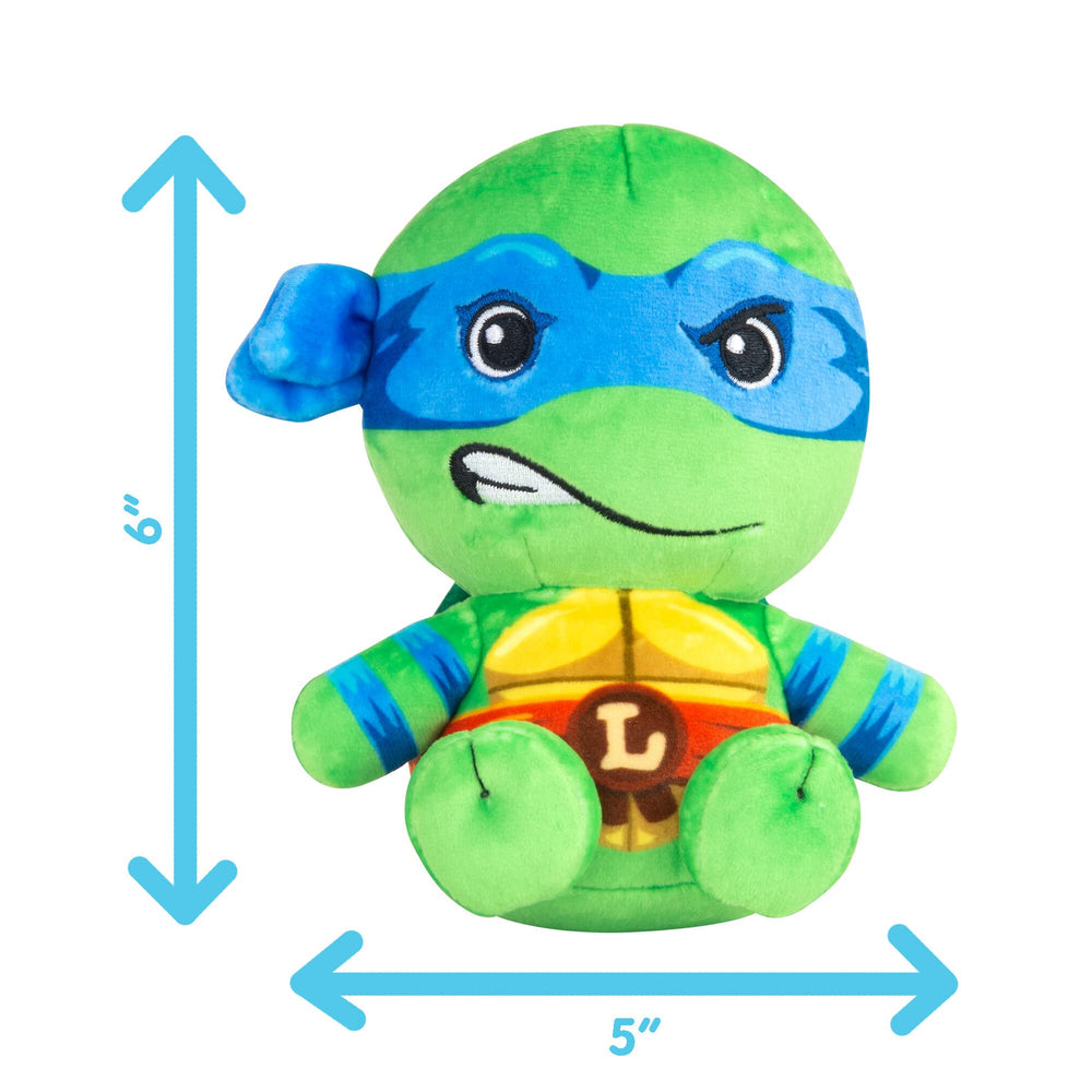 Club Mocchi Mocchi Leonardo plush in 6-inch size for desk or shelf display.
