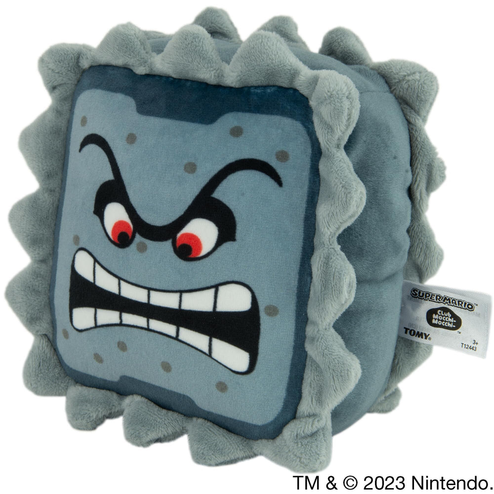 Club Mocchi Mocchi Super Mario plush among collectibles for display.