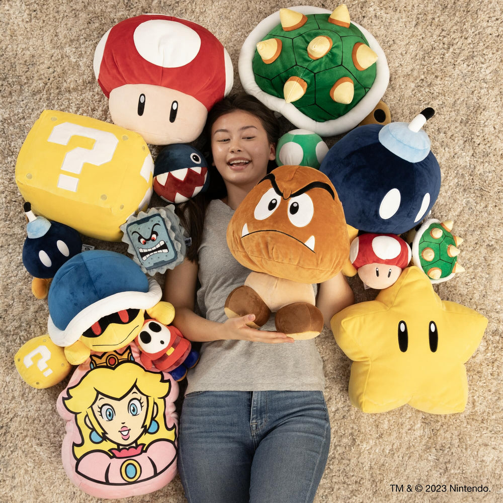 Club Mocchi Mocchi Thwomp plush soft hug idea for cozy comfort.