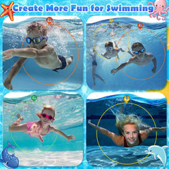Cludoo family swim time with diving rings for engaging pool activities