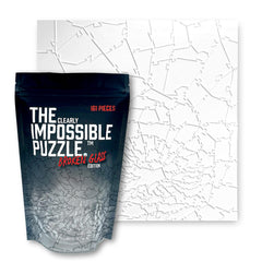 CM Originals Broken Glass Puzzle with clear pieces that challenge orientation and focus.