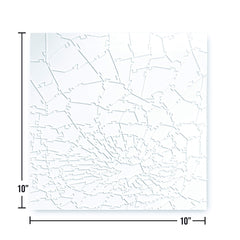 Close-up view of CM Originals Broken Glass Puzzle highlighting delicate transparency.