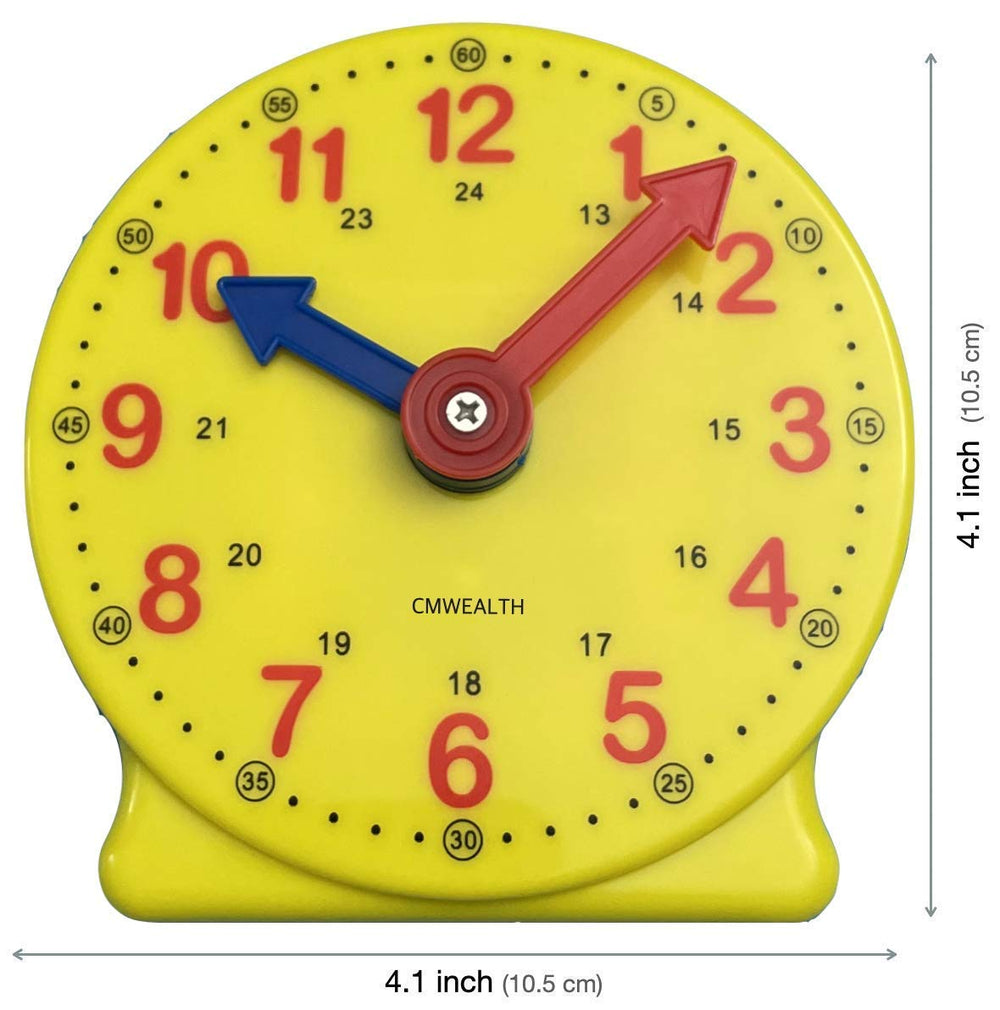 CM Wealth Learning Clock held by a child to illustrate easy grip and play.
