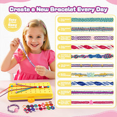 Cmiolacuna colorful embroidery threads inspire bright bracelet designs.