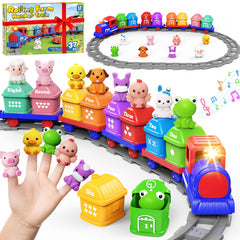 Cmiolacuna farm train locomotive with bright headlights for engaging play