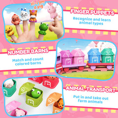 Cmiolacuna learning toy farm train straight track supports steady exploration