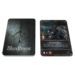 CMON Bloodborne Card Game hunter upgrades show progressive customization.