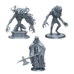 CMON Bloodborne dice and tokens aiding resource tracking during play.