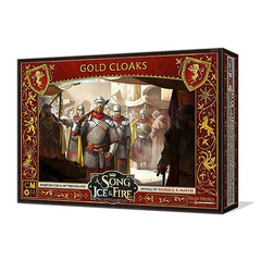 CMON Gold Cloaks unit box open inside reveals core troops for quick setup.