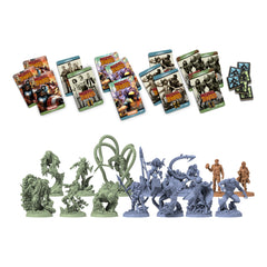 CMON Marvel Zombies: Clash of the Sinister Six gameplay setup image shows cooperative play for game nights