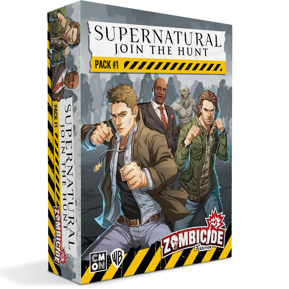 CMON Zombicide Sam and Dean Winchester miniatures for epic cooperative adventures and story-driven campaigns.