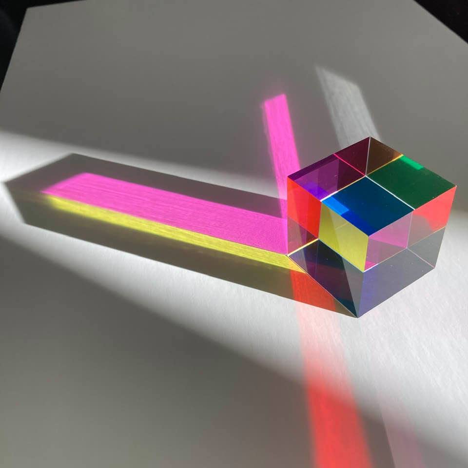 CMY Cubes Mini 30mm sensory object delivers tactile color exploration