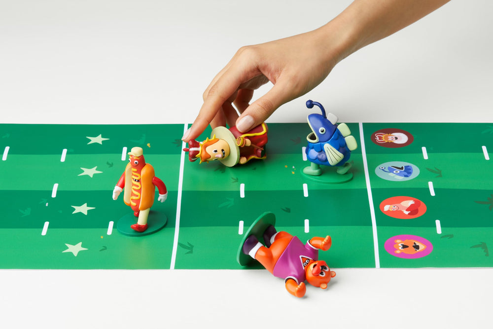 CMYK Hot Streak mascot mayhem image captures unpredictable moments for family gatherings
