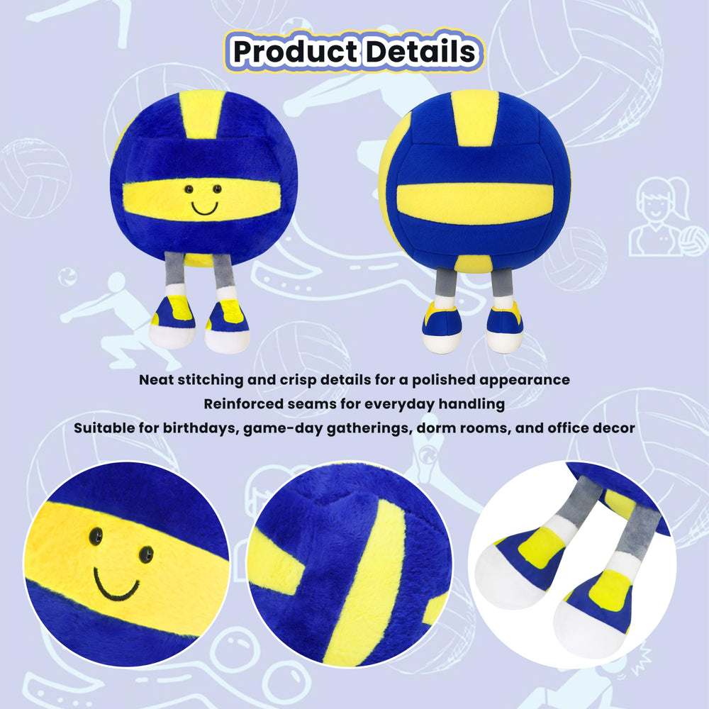 CNAANA plush volleyball toy versatile as pillow and cuddle buddy.