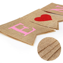 CNVOILA 28-heart felt garland with vibrant hearts for festive decor