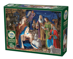 Cobble Hill Miracle in Bethlehem puzzle uses recycled cardboard and vegetable ink.