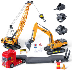 Cobefy kids construction excavator toy with rotating cabin promotes imaginative play