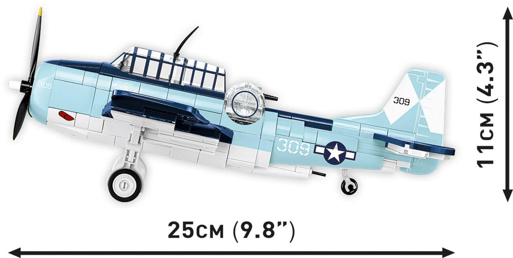 COBI Historical Collection WWII Grumman TBF Avenger pilot-figure adds crew realism