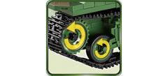 Detailed tank parts close-up showing component realism.