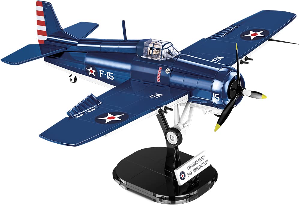 COBI F4F Wildcat display stand stabilizes exhibition.