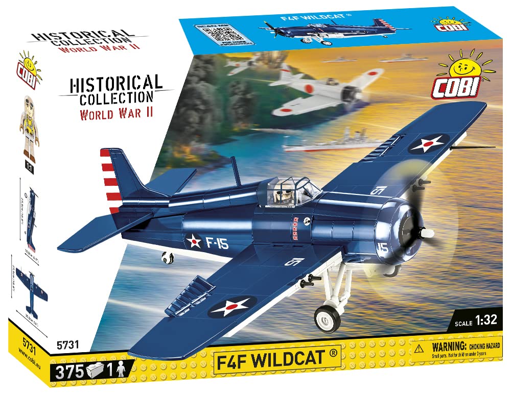 COBI F4F Wildcat front view for authentic display and storytelling.
