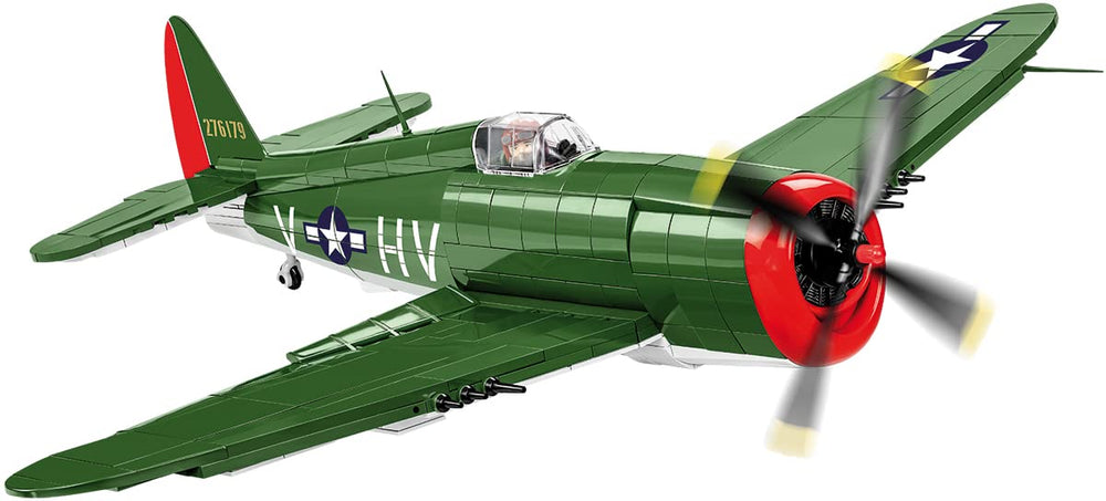 COBI P-47 Thunderbolt Little Chief painting detail adds historic flair.