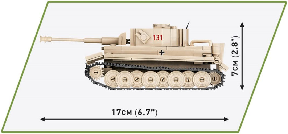 COBI Tiger 131 1:48 scale model suited for collectors and history lovers.