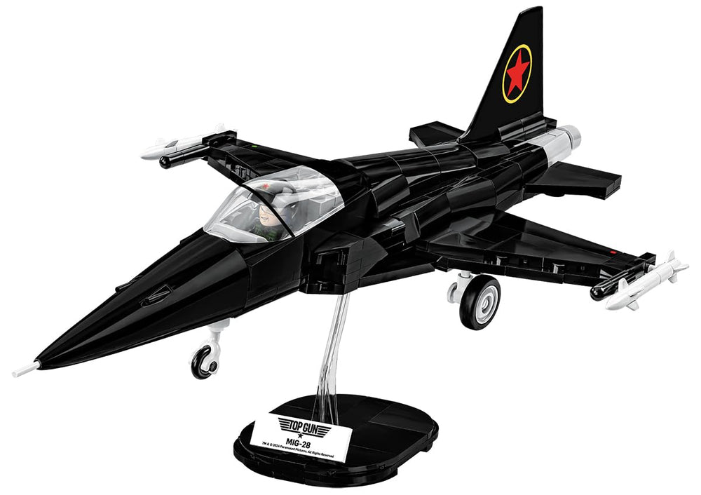 COBI TOP Gun MIG-28 front view model ready for display and collection