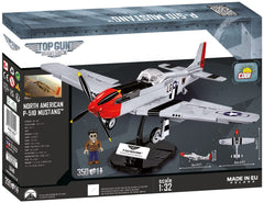 COBI Mustang P-51D model with rotating propellers in action