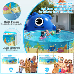 Quick setup of COBOPANDA pool for backyard splash sessions