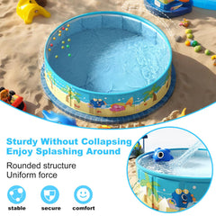 Folded COBOPANDA pool stored neatly in shed or closet