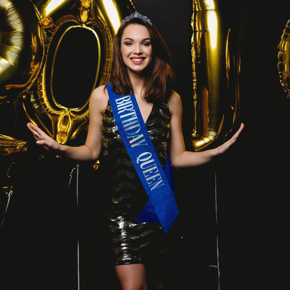 COCIDE sash with glitter lettering makes a bold statement.